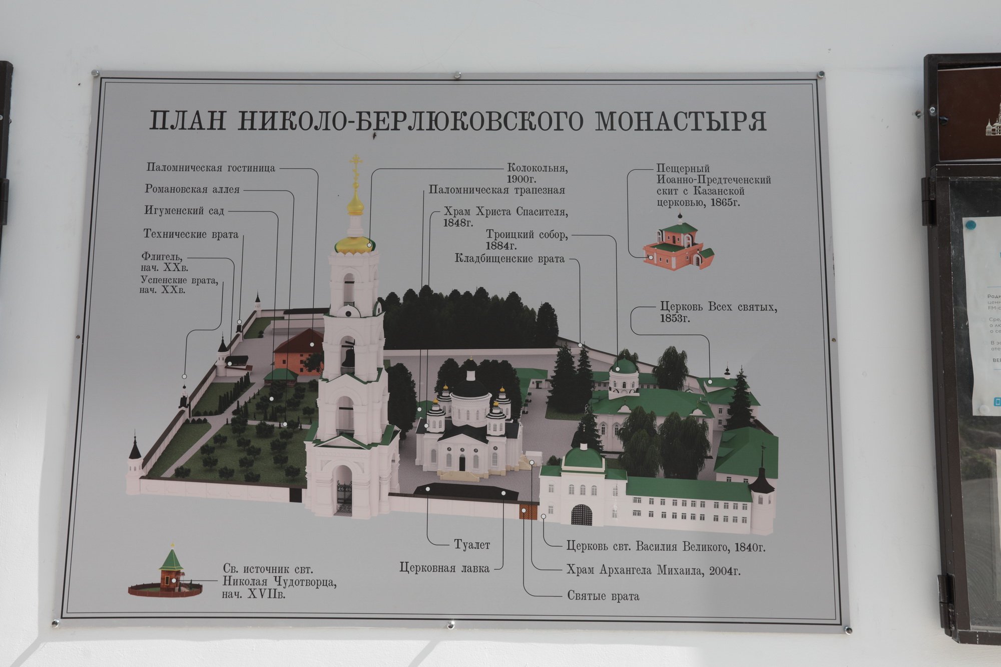 План Николо-Берлюковского монастыря